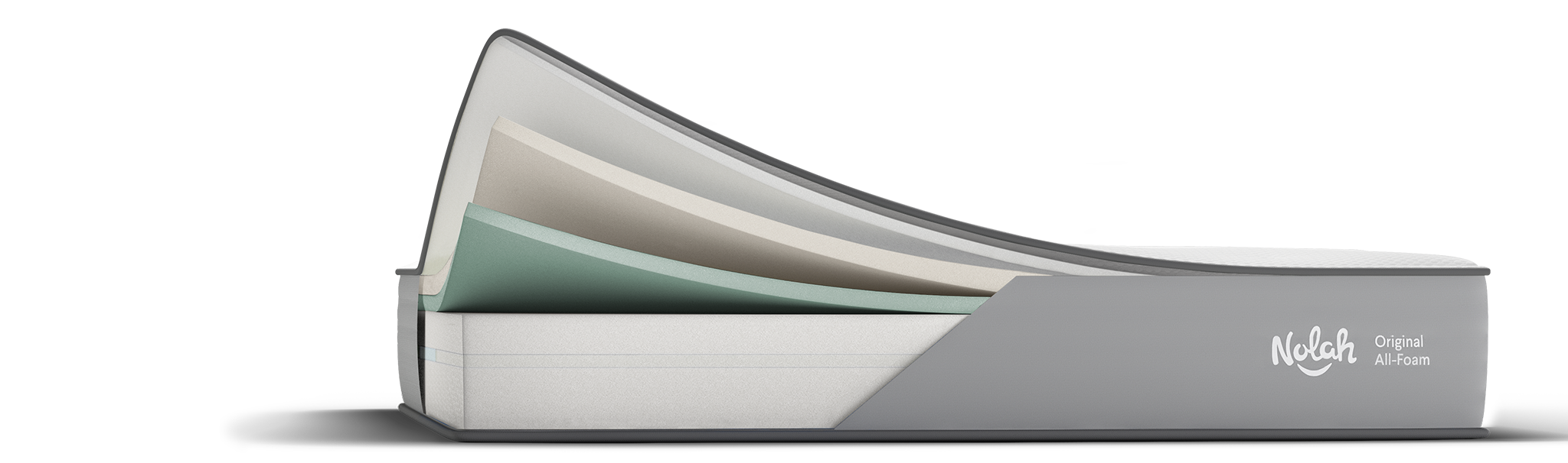 Official Nolah cutaway of the Original all-foam mattress