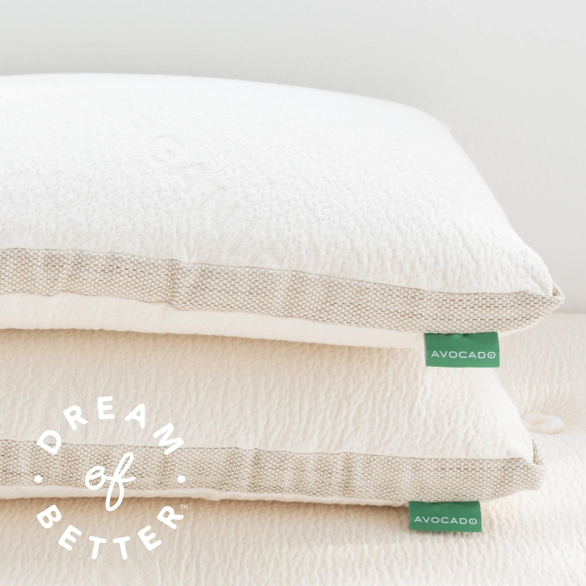 Avocado Molded Latex Pillow