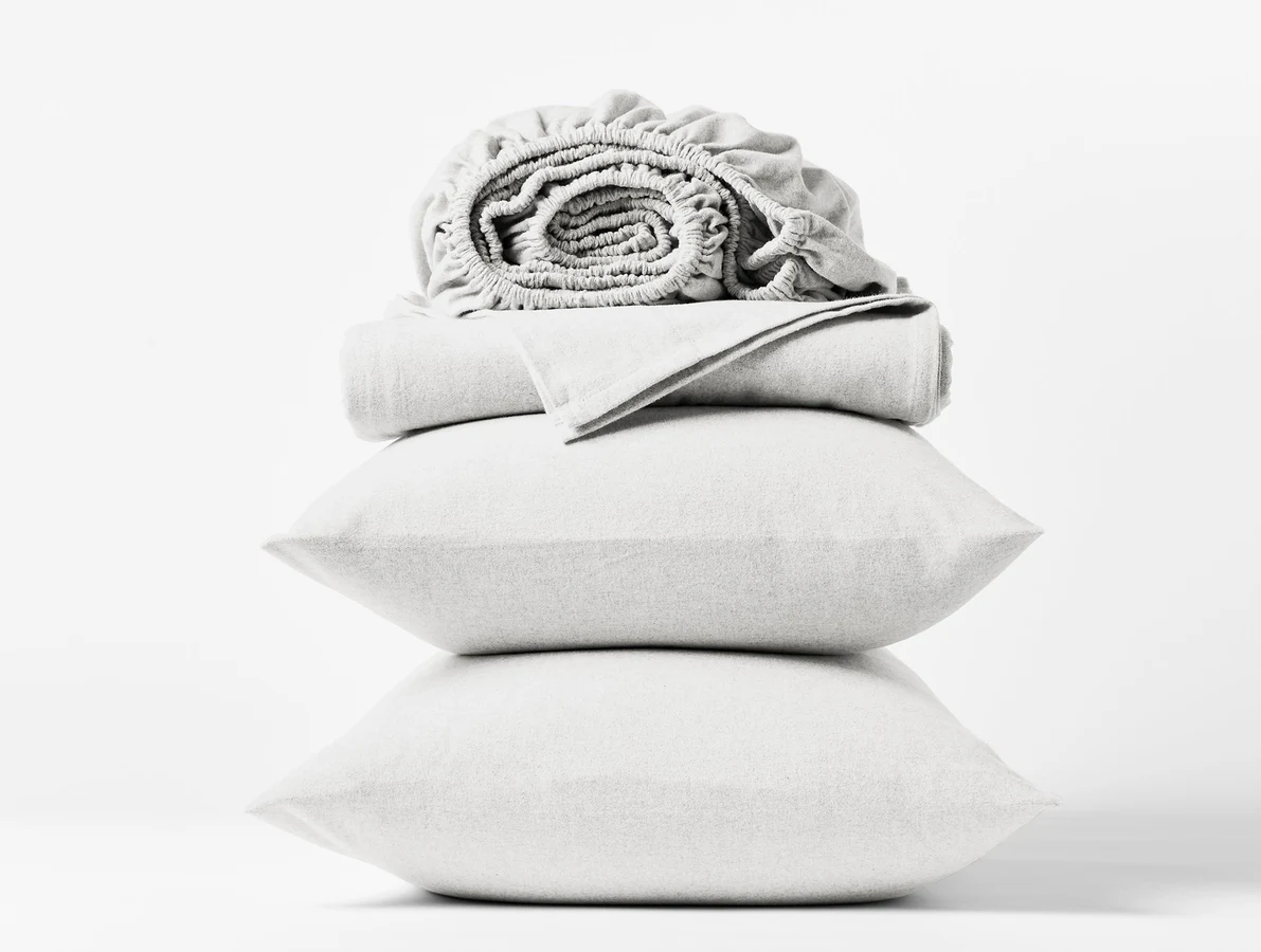 Coyuchi Cloud Brushed Organic Flannel Sheet Set