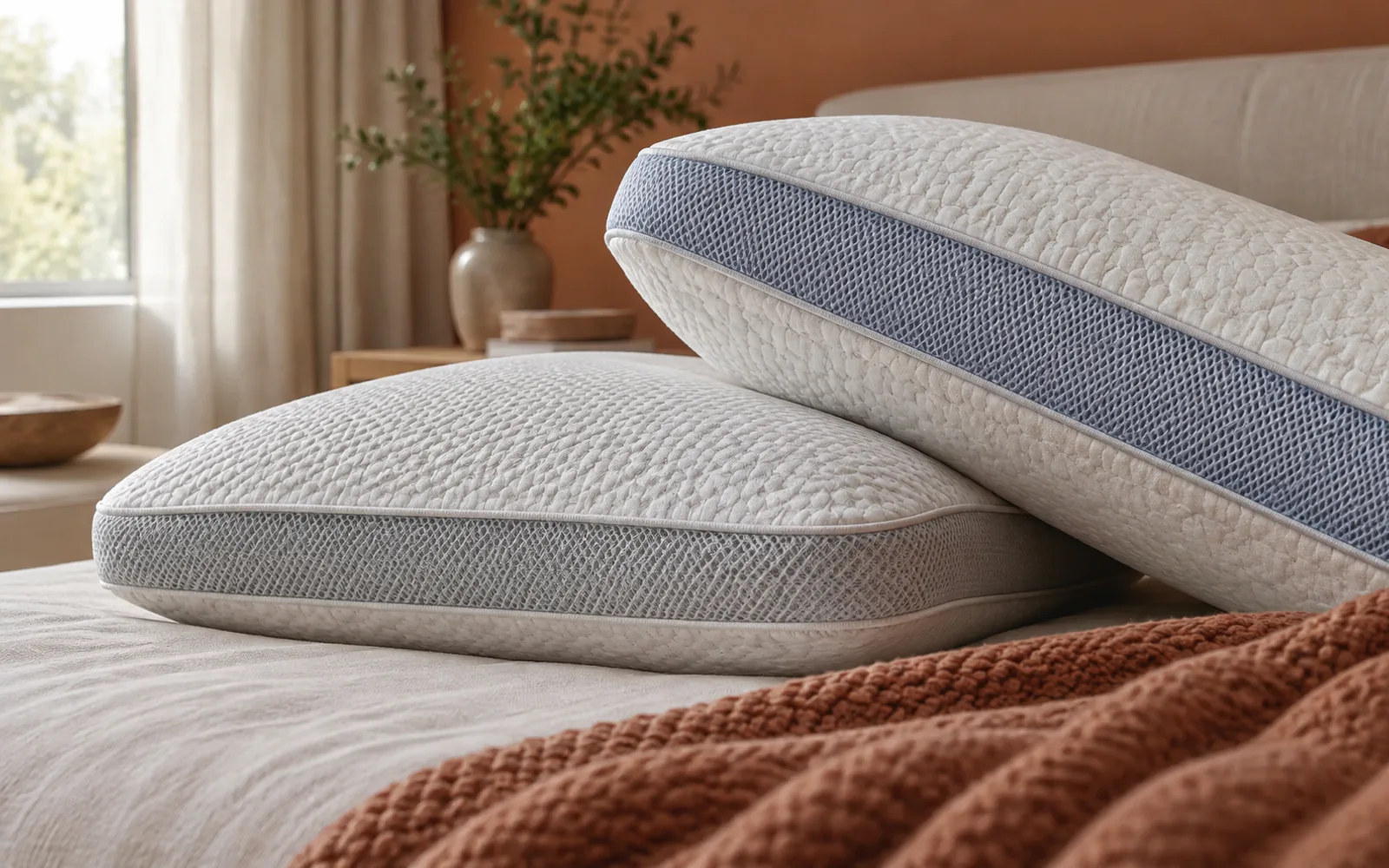 BEDGEAR Cosmo vs Night Ice Pillow: Compare Layers and Offers explained through a photorealistic material or setup detail