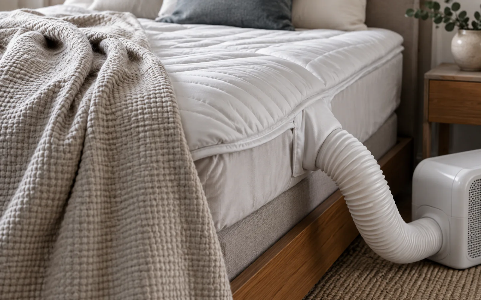 BedJet 3 Review 2026: Cooling, Heating, Cloud Sheet and Cost explained through a photorealistic material or setup detail