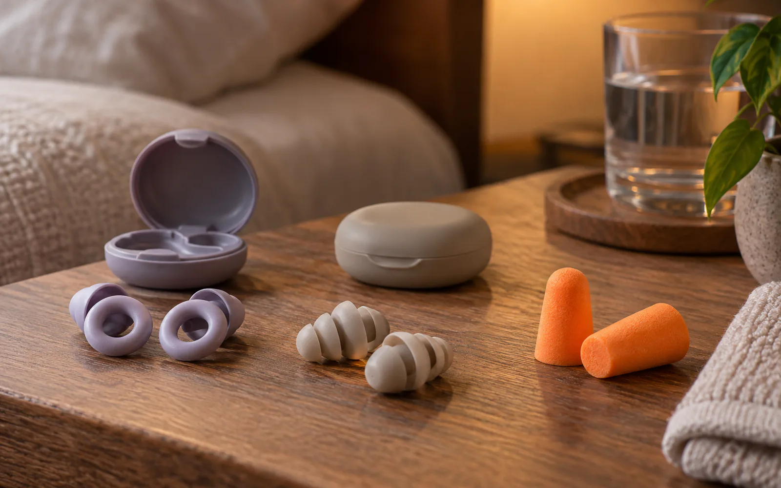 Best Earplugs for Sleeping 2026: Loop Dream vs Quiet 2 vs Mack's explained through a photorealistic material or setup detail