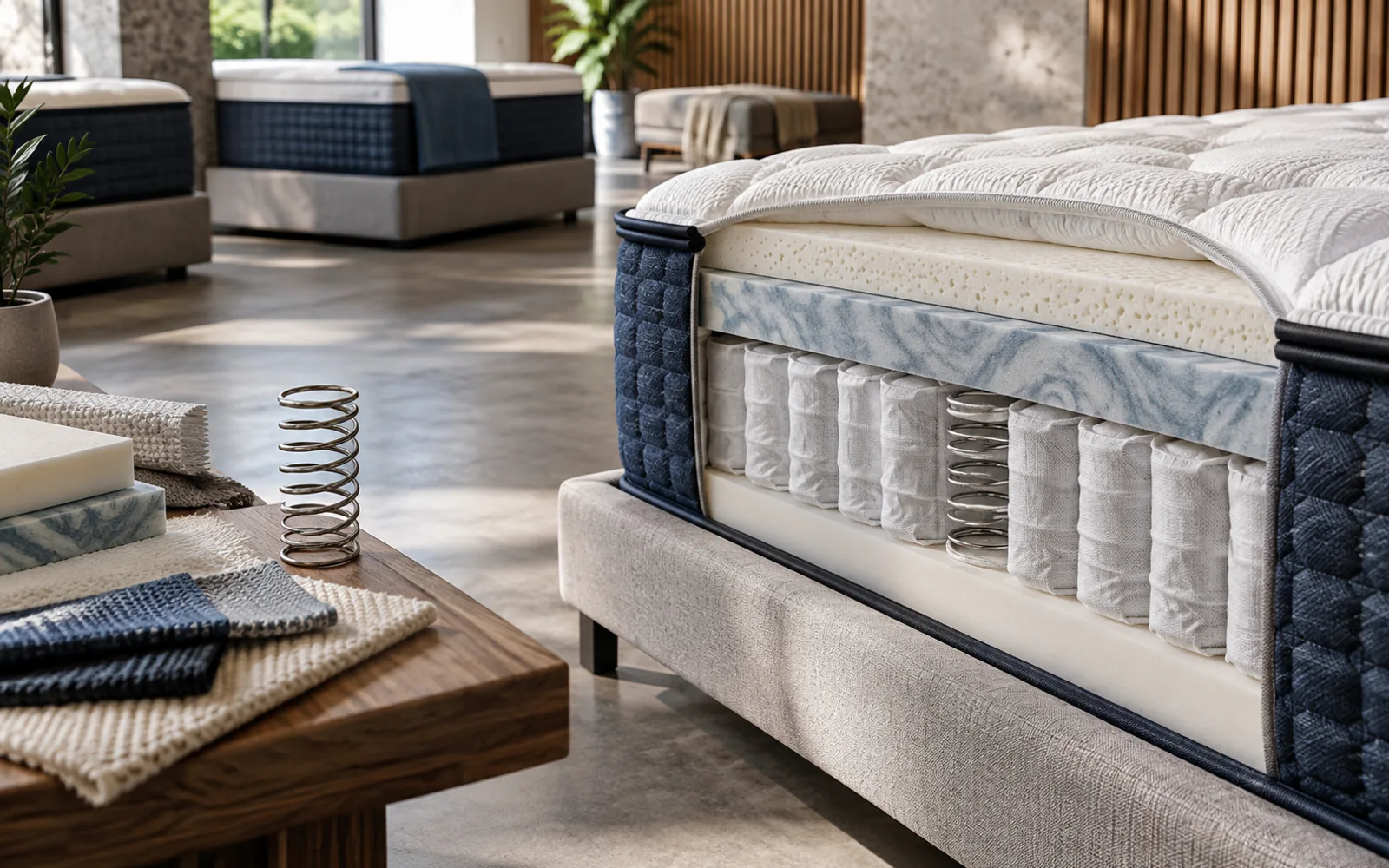DreamCloud Mattress Brand Review 2026: Lineup, Materials, and Who It's For explained through a photorealistic material or setup detail