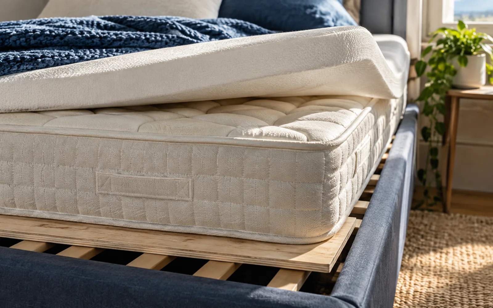 How to Make a Mattress Firmer (Without Replacing It) explained through a photorealistic material or setup detail