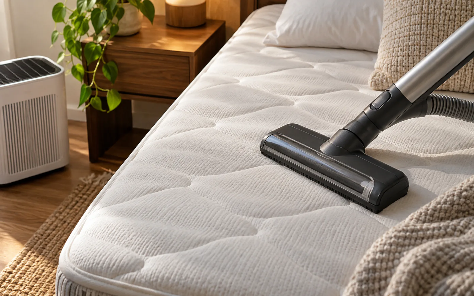 How to Reduce Dust Mites in Bed: Practical Hygiene Steps explained through a photorealistic material or setup detail