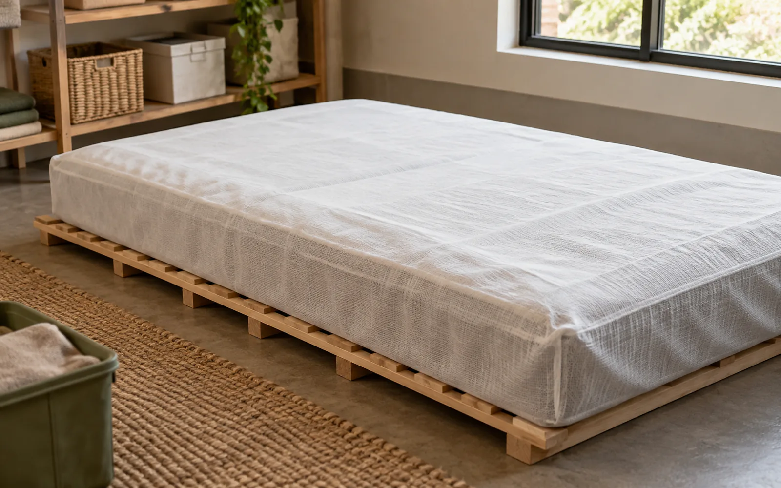 How to Store a Mattress (Without Ruining It) explained through a photorealistic material or setup detail