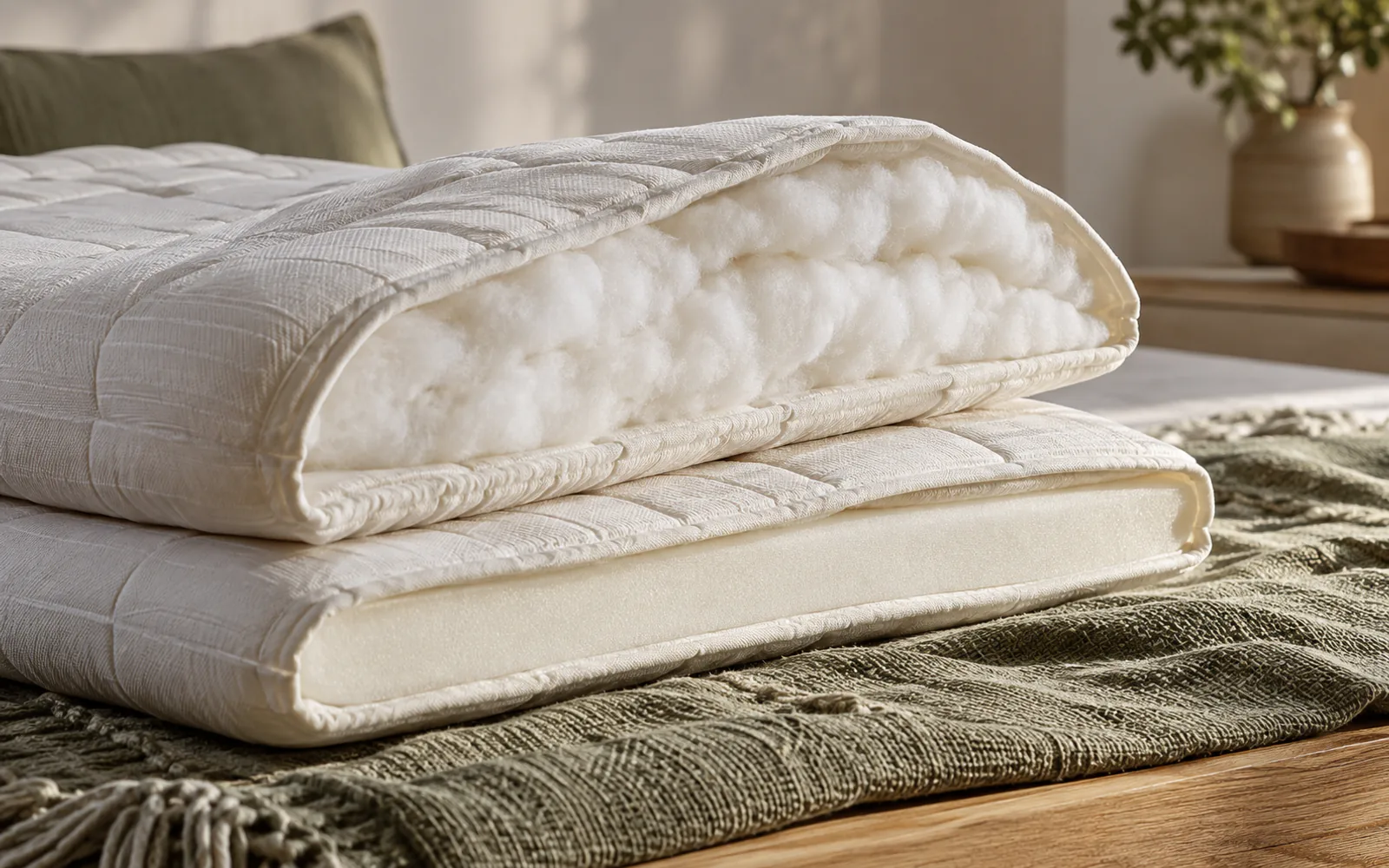 KEETSA Basic vs Luxurious Comfort Layer: Is 3 Inches Worth It? explained through a photorealistic material or setup detail