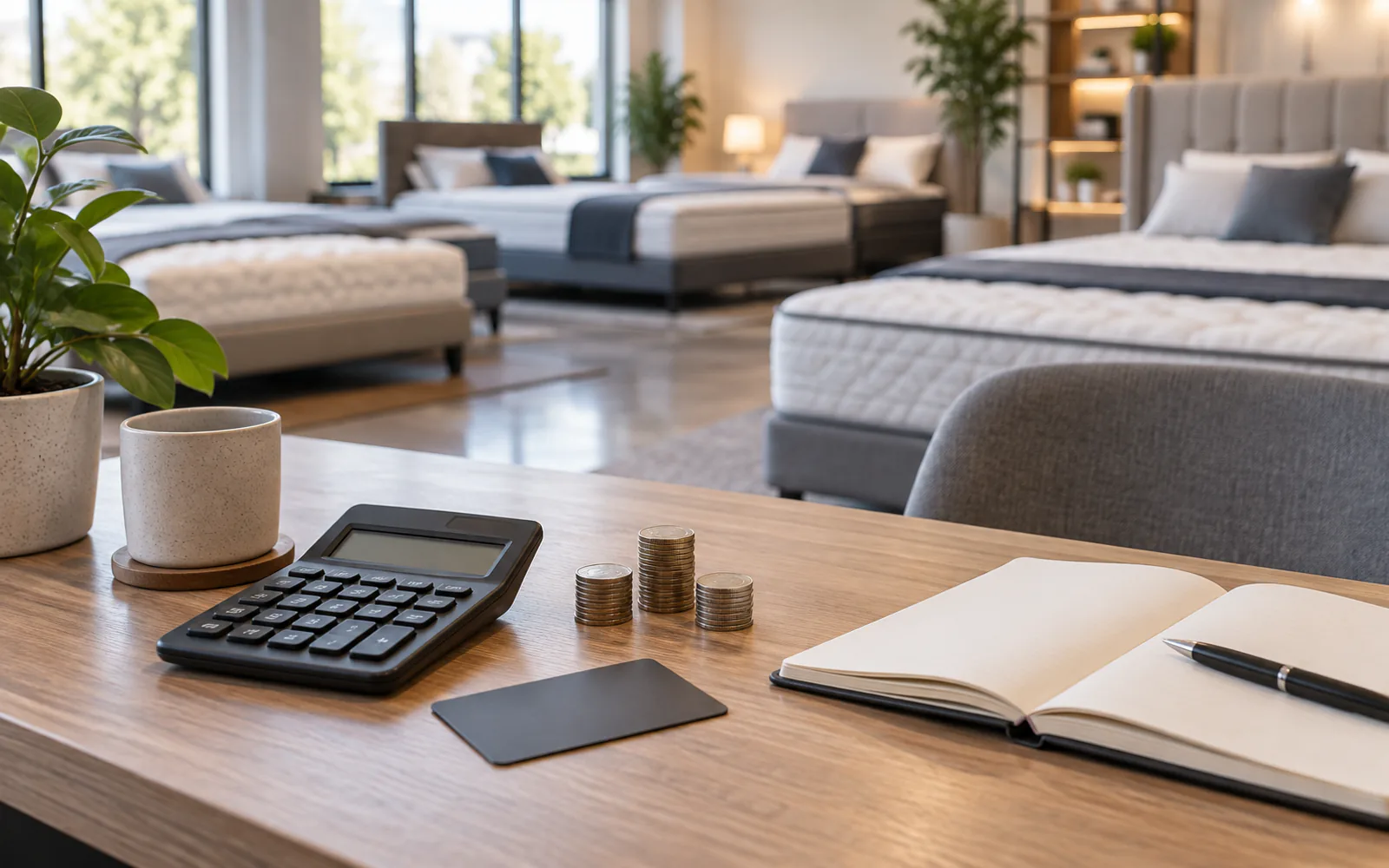 Mattress Financing Explained: 0% APR, Buy Now Pay Later, and What to Watch For explained through a photorealistic material or setup detail