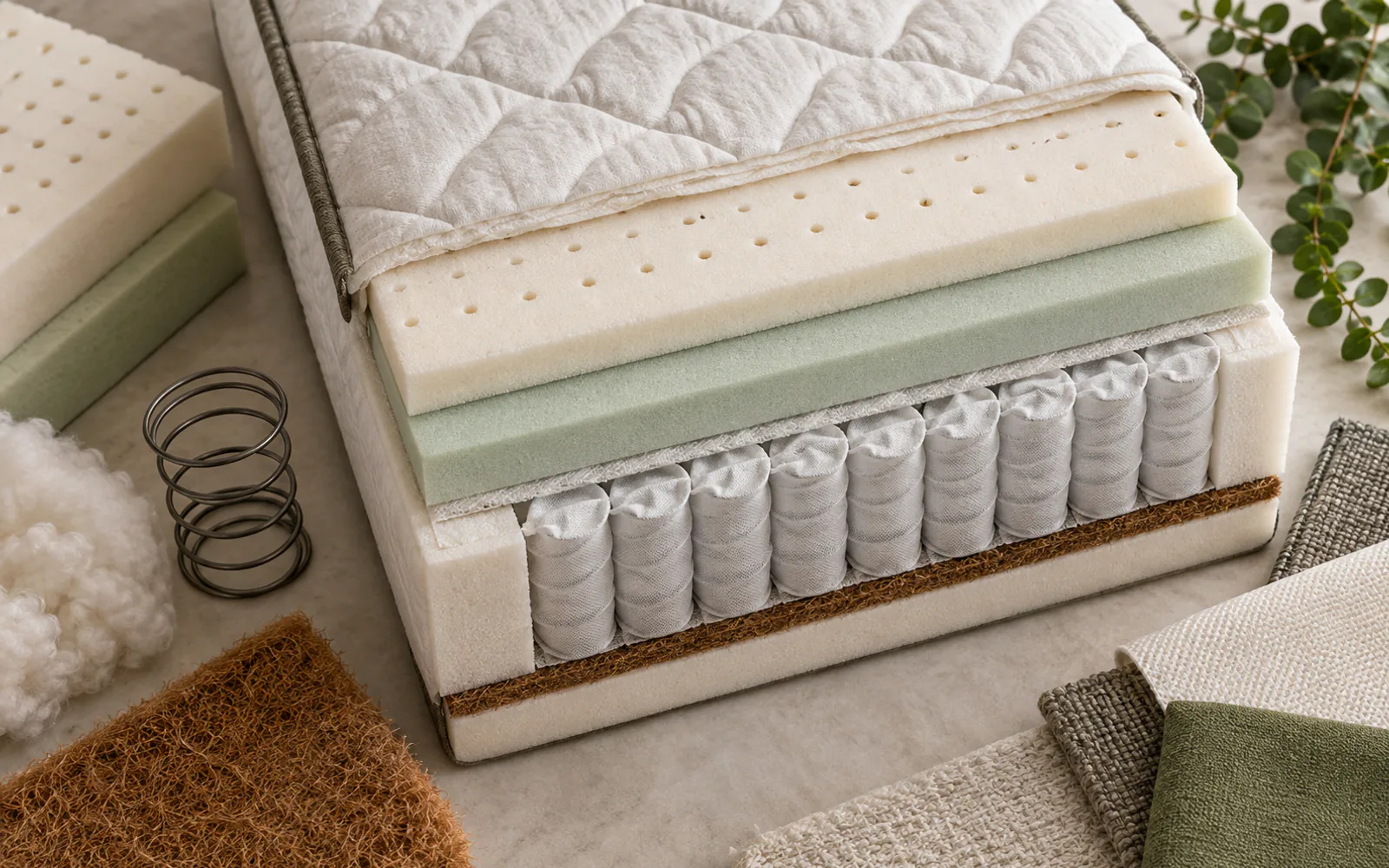 Best Mattress for Back Pain: What the Research Actually Says explained through a photorealistic material or setup detail