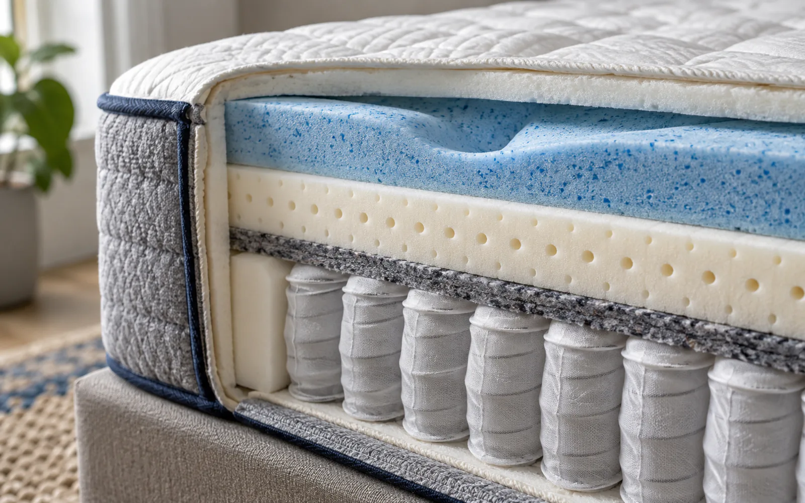 Mattress Materials Glossary: Every Term Explained Simply explained through a photorealistic material or setup detail