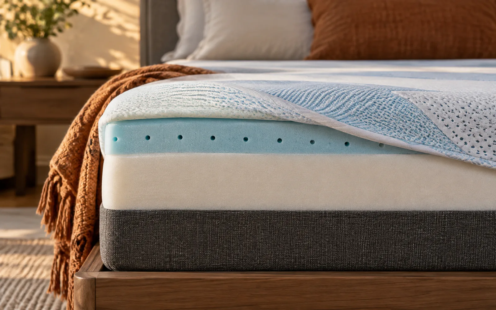 Sleeping Hot on Memory Foam? Cooling Fixes and Tempur-Breeze Options explained through a photorealistic material or setup detail
