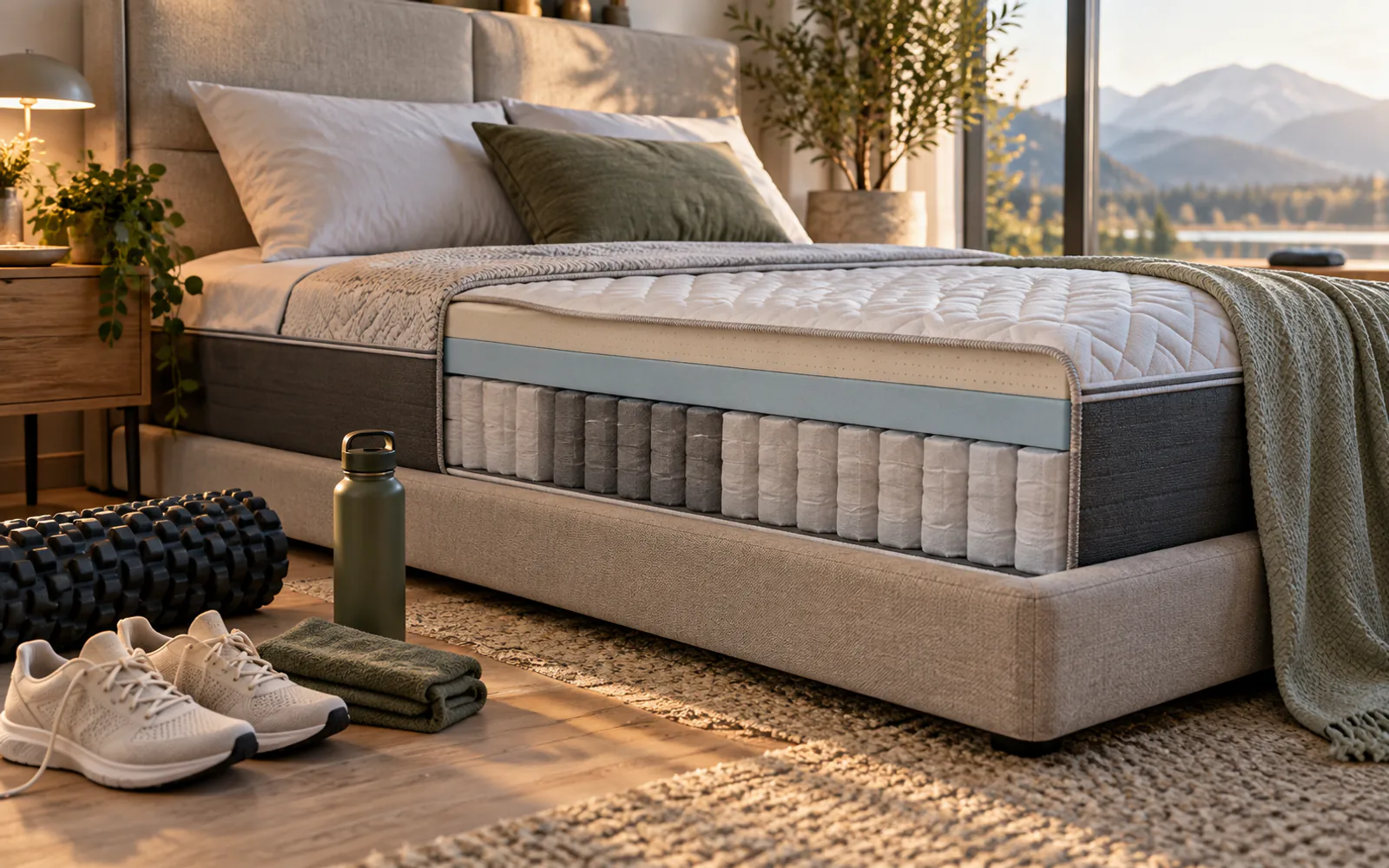 Why Your Mattress Matters for Physical Recovery explained through a photorealistic material or setup detail