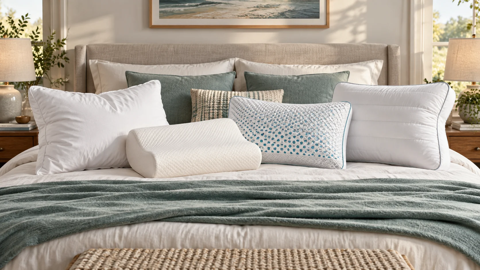 Assortment of pillows for every sleep position