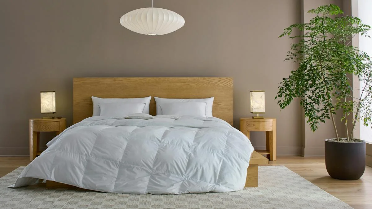 Saatva Down Alternative Comforter in the All-Year weight